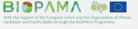 BIOPAMA logo and credit
