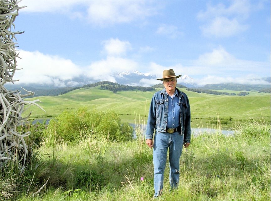 Ted Turner on his ranch in Montana