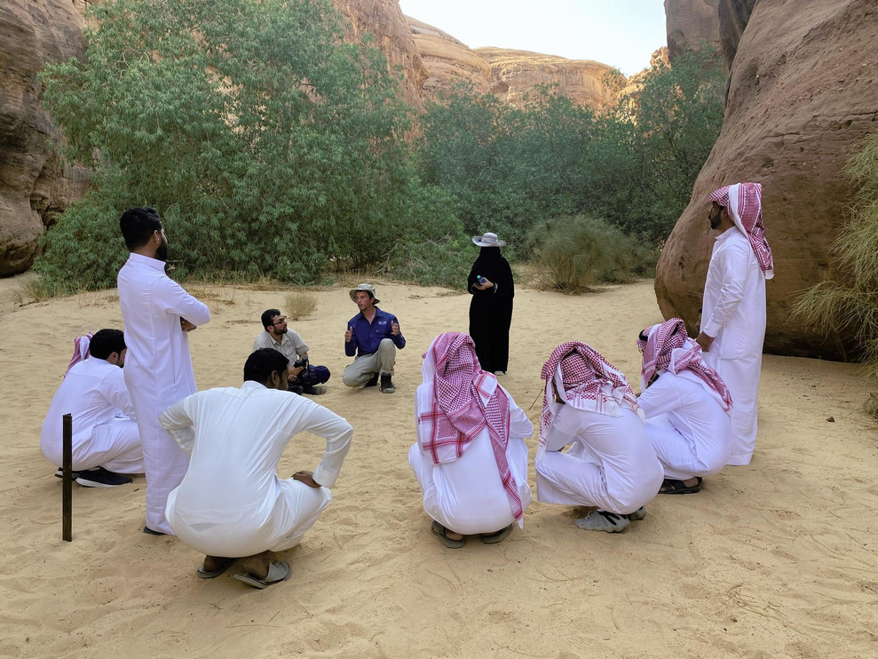 Rangers attend a training in Saudi Arabia