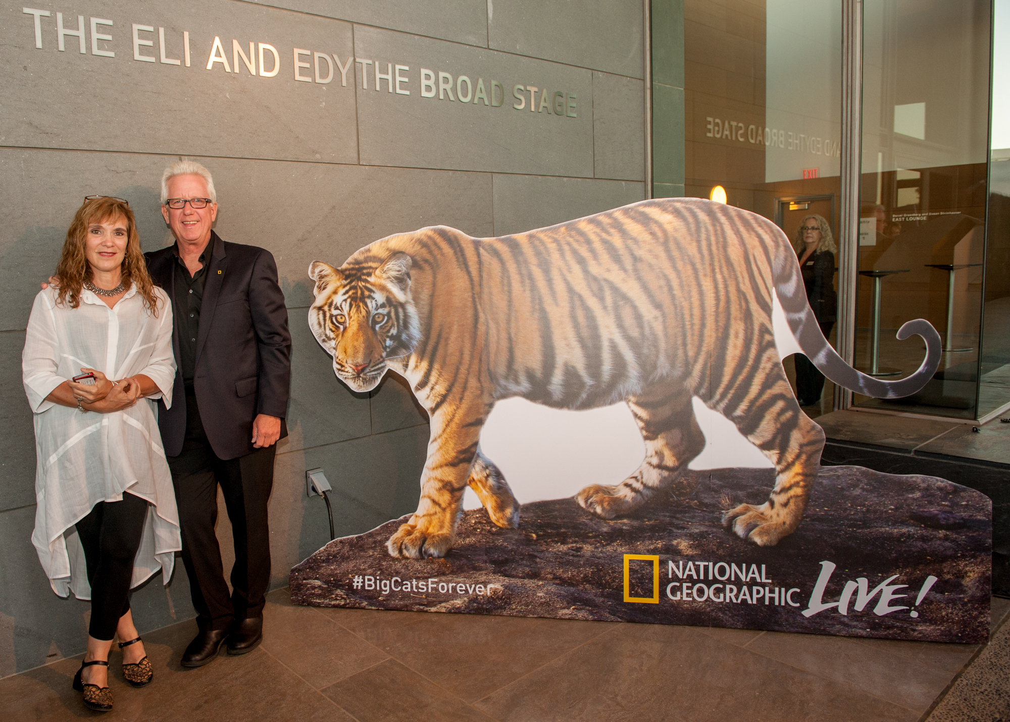 Sharon and Steve at the Broad Stage in Santa Monica, California
