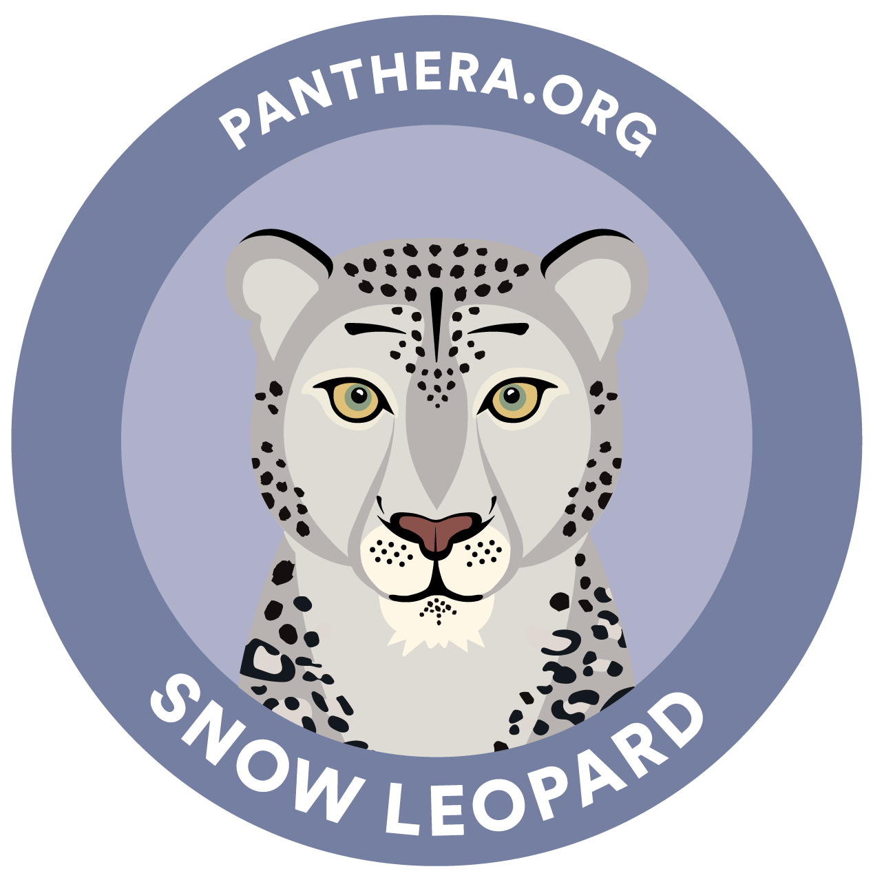 Animated Snow Leopard Sticker