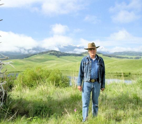 Ted Turner on his ranch in Montana